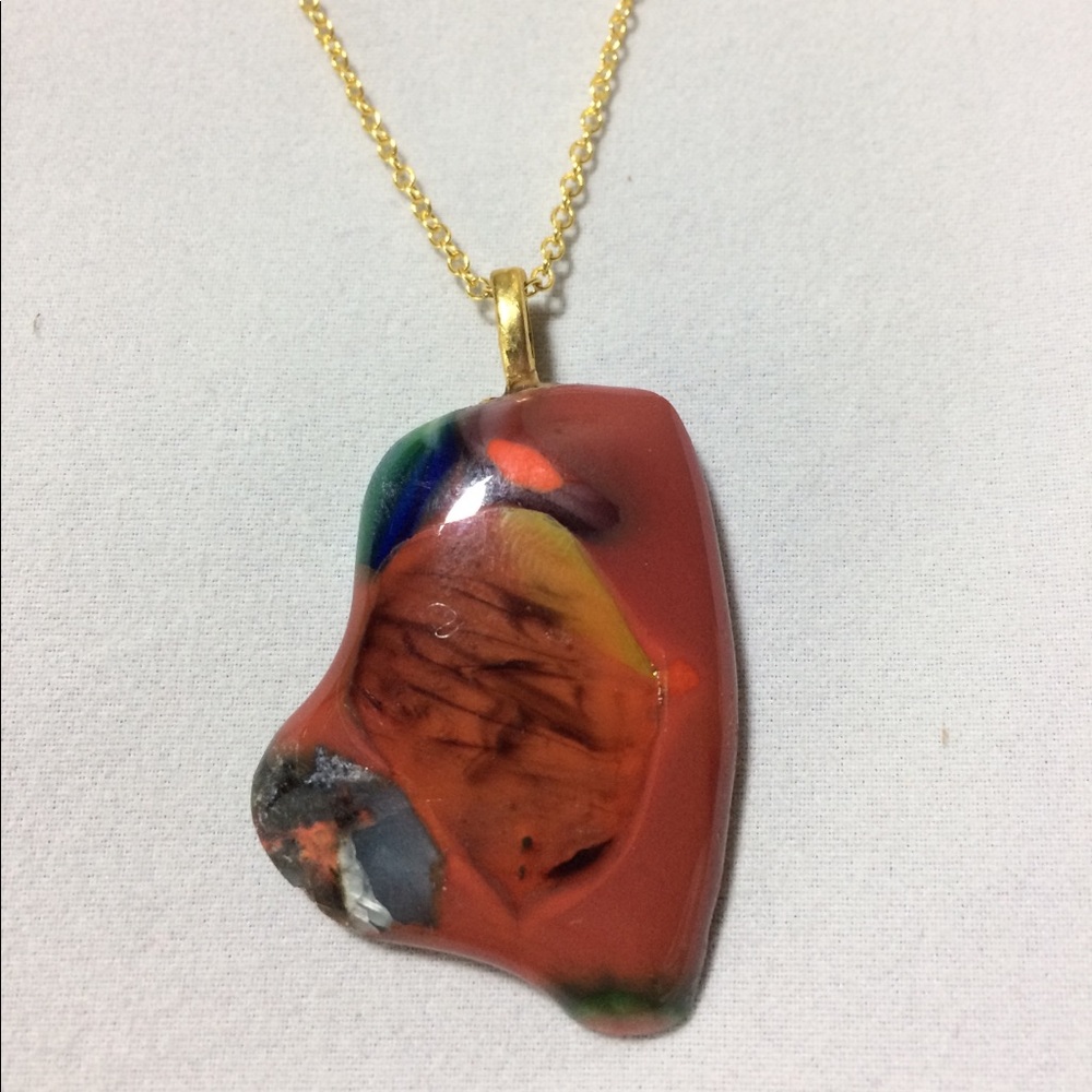 Handcrafted glass fused pendant